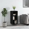 Image de vidaXL Buffet noir 34,5x32,5x90 cm bois d'ingénierie