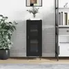 Image de vidaXL Buffet Noir 34,5x34x90 cm Bois d'ingénierie