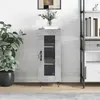 Image de vidaXL Buffet Gris béton 34,5x34x90 cm Bois d'ingénierie