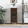 Image de vidaXL Buffet Chêne marron 34,5x34x90 cm Bois d'ingénierie