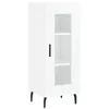 Image de vidaXL Buffet Blanc brillant 34,5x34x90 cm Bois d'ingénierie