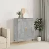 Image de vidaXL Buffet gris béton 69,5x34x90 cm bois d'ingénierie