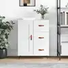 Image de vidaXL Buffet blanc 69,5x34x90 cm bois d'ingénierie