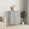 Image de vidaXL Buffet gris béton 69,5x34x90 cm bois d'ingénierie