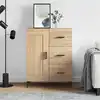 Image de vidaXL Buffet chêne sonoma 69,5x34x90 cm bois d'ingénierie