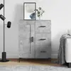 Image de vidaXL Buffet gris béton 69,5x34x90 cm bois d'ingénierie