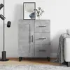 Image de vidaXL Buffet gris béton 69,5x34x90 cm bois d'ingénierie