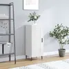 Image de vidaXL Buffet Blanc brillant 34,5x34x90 cm Bois d'ingénierie