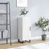 Image de vidaXL Buffet Blanc brillant 34,5x34x90 cm Bois d'ingénierie