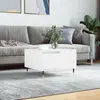 Image de vidaXL Table basse blanc 55x55x36,5 cm bois d'ingénierie