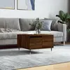 Image de vidaXL Table basse chêne marron 55x55x36,5 cm bois d'ingénierie