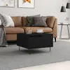 Image de vidaXL Table basse noir 55x55x36,5 cm bois d'ingénierie