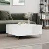 Image de vidaXL Table basse blanc 80x80x36,5 cm bois d'ingénierie