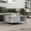 Image de vidaXL Table basse gris béton 80x80x36,5 cm bois d'ingénierie