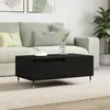 Image de vidaXL Table basse Noir 90x50x36,5 cm Bois d'ingénierie