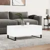 Image de vidaXL Table basse Blanc 90x50x36,5 cm Bois d'ingénierie