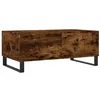 Image de vidaXL Salontafel 90x50x36,5 cm bewerkt hout gerookt eikenkleurig