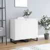 Image de vidaXL Buffets 2 pcs blanc 40x35x70 cm bois d’ingénierie