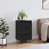 Image de vidaXL Buffet noir 40x35x70 cm bois d’ingénierie