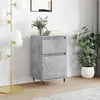 Image de vidaXL Buffet gris béton 40x35x70 cm bois d'ingénierie