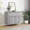 Image de vidaXL Buffets 2 pcs sonoma gris 40x35x70 cm bois d'ingénierie
