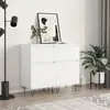 Image de vidaXL Buffets 2 pcs blanc 40x35x70 cm bois d’ingénierie