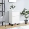 Image de vidaXL Buffet blanc 40x35x70 cm bois d’ingénierie