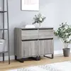Image de vidaXL Buffets 2 pcs sonoma gris 40x35x70 cm bois d'ingénierie
