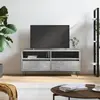 Image de vidaXL Meuble TV gris béton 100x34,5x44,5 cm bois d'ingénierie
