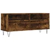 Image de vidaXL Meuble TV chêne fumé 100x34,5x44,5 cm bois d'ingénierie