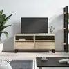 Image de vidaXL Meuble TV chêne sonoma 100x34,5x44,5 cm bois d'ingénierie