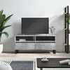 Image de vidaXL Meuble TV gris béton 100x34,5x44,5 cm bois d'ingénierie