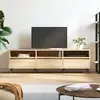 Image de vidaXL Meuble TV chêne sonoma 150x30x44,5 cm bois d'ingénierie