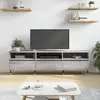 Image de vidaXL Meuble TV sonoma gris 150x30x44,5 cm bois d'ingénierie