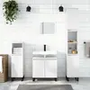 Image de vidaXL Armoire de bain blanc brillant 58x33x60 cm bois d'ingénierie