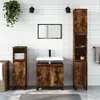 Image de vidaXL Armoire de bain chêne fumé 58x33x60 cm bois d'ingénierie