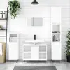 Image de vidaXL Armoire de salle de bain blanc brillant 80x33x60 cm
