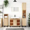 Image de vidaXL Armoire salle de bain chêne sonoma 80x33x60cm bois d'ingénierie