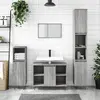 Image de vidaXL Armoire salle de bain sonoma gris 80x33x60 cm bois d'ingénierie
