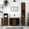 Image de vidaXL Armoire salle de bain chêne marron 80x33x60cm bois d'ingénierie