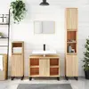 Image de vidaXL Armoire salle de bain chêne sonoma 80x33x60cm bois d'ingénierie