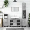 Image de vidaXL Armoire salle de bain gris béton 80x33x60cm bois d'ingénierie