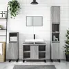 Image de vidaXL Armoire salle de bain sonoma gris 80x33x60 cm bois d'ingénierie