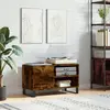 Image de vidaXL Armoire à disques chêne fumé 85x38x48 cm bois d'ingénierie