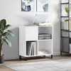 Image de vidaXL Armoire à disques blanc 84,5x38x89 cm bois d'ingénierie