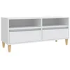 Image de vidaXL Meuble TV blanc 100x34,5x44,5 cm bois d'ingénierie