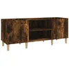 Image de vidaXL Armoire à disques chêne fumé 121x38x48 cm bois d'ingénierie