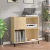 Image de vidaXL Armoire à disques chêne sonoma 84,5x38x89 cm bois d'ingénierie