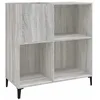 Image de vidaXL Armoire à disques sonoma gris 84,5x38x89 cm bois d'ingénierie
