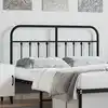Image de vidaXL Tête de lit de remplacement métal noir 150 cm